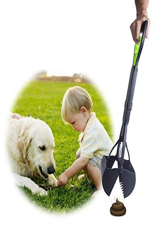Sage Square Portable & Foldable Jaw Clamp Poop, Litter Potty Scooper for Dogs & Cats (Colour May Vary, Large) - Image 1